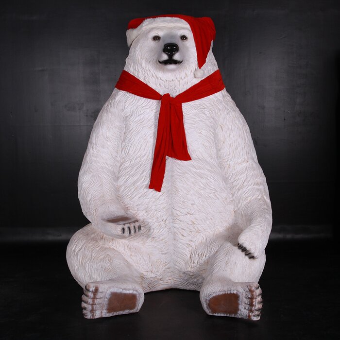 outdoor polar bear statue